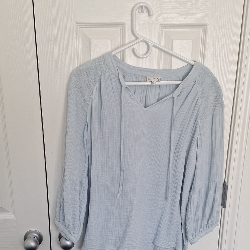 Wonderly Sky Blue Women's Blouse